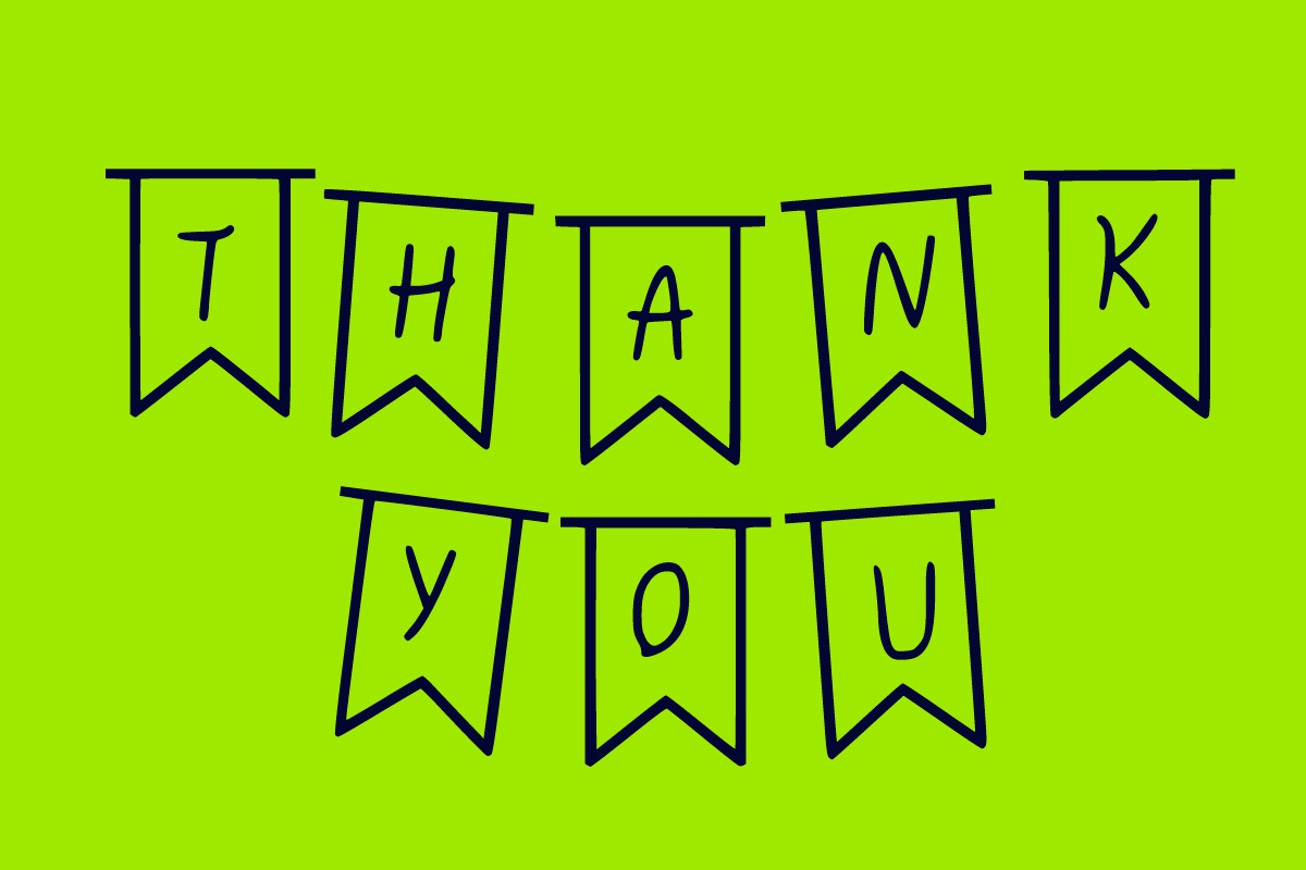 Happy Banner, a Symbol Font by Fourteen Letter (Photo 6 of 6)