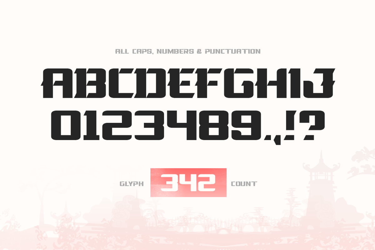 La Oriental Font preview 2
