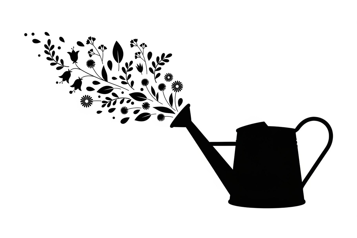 Floral Watering Can Design Bundle, an Illustration by Gaye Art (Photo 22 of 31)