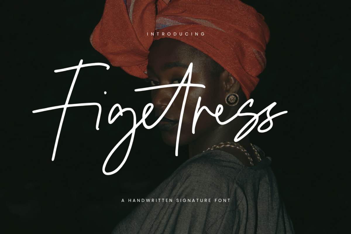 Figetress - Natural Signature, a Handwritten Font by tebaltipislab (Photo 1 of 14)