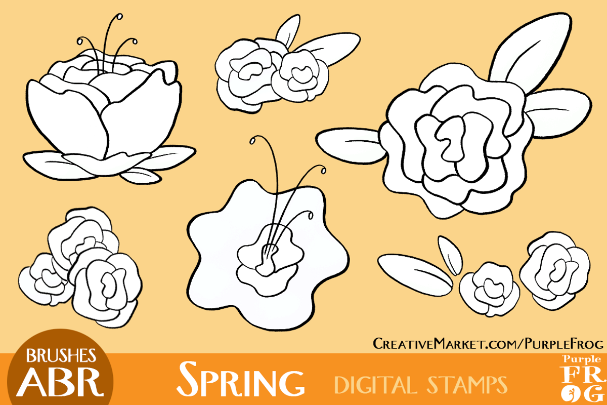 SPRING - Digital Stamps / Brushes preview 2