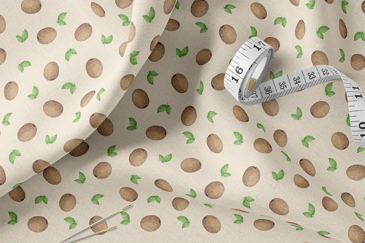 Watercolor Kiwi Seamless Pattern Set, a Pattern Graphic by Oksana Dovhopol Art (Photo 7 of 11)