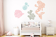 Mermaid Mandala SVG Bundle, an Animal Illustration by OldMarket Designs (Thumbnail 6 of 10)