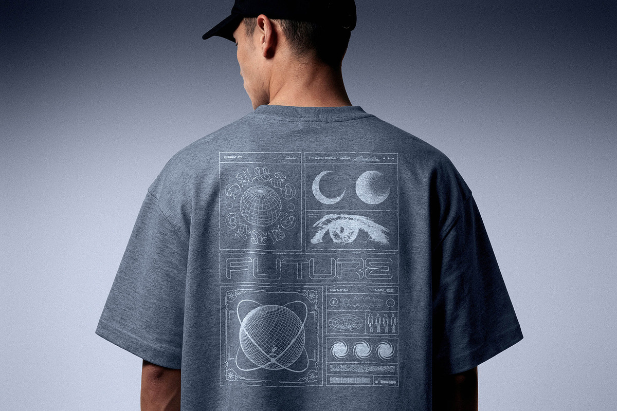 Oversize T-Shirt Mockup | Back Print, a Shirt Mockup by Design Squad