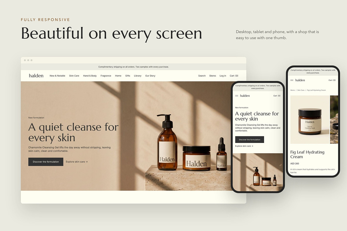Halden – Skin Care WooCommerce Theme, a WordPress Template by Tomasz Ganclerz (Photo 15 of 22)