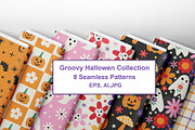 Groovy Halloween Patterns Collection, a Pattern Graphic by Yasmine Patterns (Thumbnail 1 of 7)