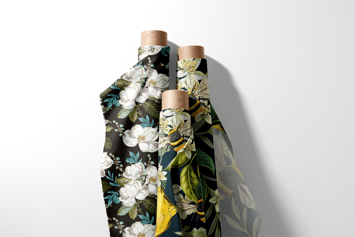 Lemons and Magnolia vector set, an Object Illustration by FleurArt (Photo 5 of 11)