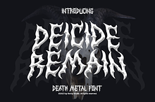 Deicide Remain Death Metal Font