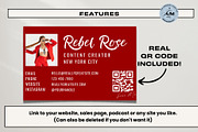 Business Card - Rebel Red, a Business Card Template by Freedom Business Shop (Thumbnail 4 of 6)