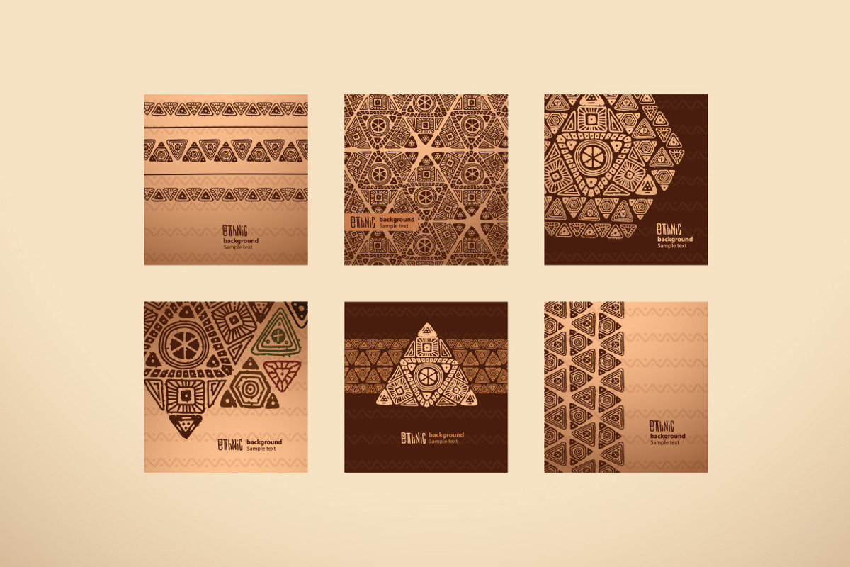 Ethnic patterns and backgrounds, a Pattern Graphic by IvanNikulin (Photo 3 of 4)