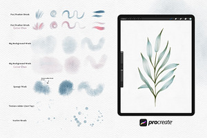 Procreate Watercolor Brushes Kit