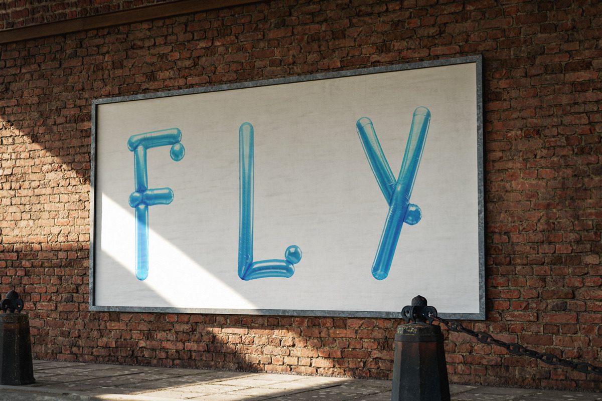 Blue Balloon Font, a Handwritten Font by Handmadefont (Photo 7 of 10)