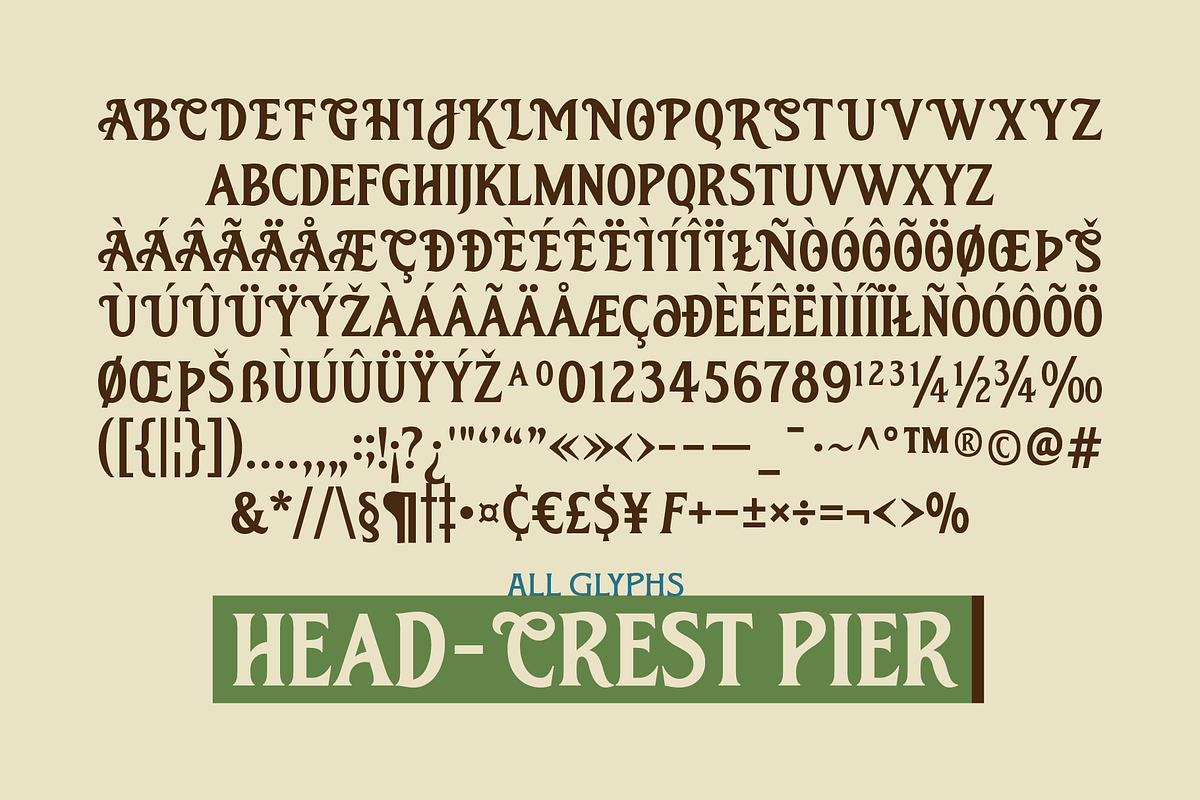 SFC Crest Pier - Duo Font + Extras, a Handwritten Font by Skilline Supply Co. (Photo 12 of 15)