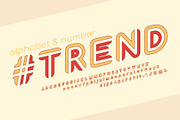 70s Striped Retro Alphabet, a Graphic by Pro_Vector (Thumbnail 2 of 2)