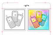 Dessert Bold and Easy Coloring Pages, a Decorative Illustration by Ink Gallery (Thumbnail 5 of 8)