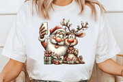 Quirky Santa and Reindeer PNG, an Illustration by Libby Wishes (Thumbnail 3 of 7)