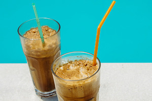 Summer holiday vacation coffee drink, a Food & Drink Photo by hitdelight