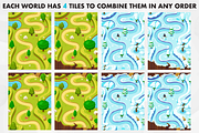 Game Level Map with 4 Worlds, an Illustration by wowu (Thumbnail 5 of 6)