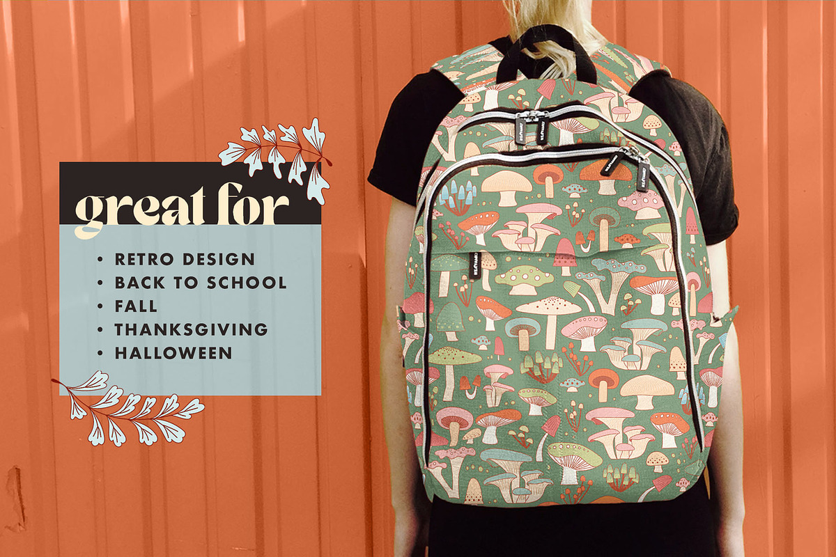 Fall Flashback-Warm Retro Collection, a Pattern Graphic by Anugraha Design (Photo 3 of 12)