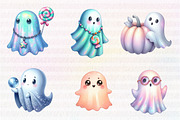Halloween Pastel Iridescent Ghost, an Illustration by CreationArt (Thumbnail 3 of 5)