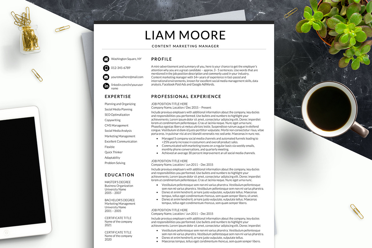 Modern Resume Template Word, a Resume Template by BestResumes.Co (Photo 1 of 7)