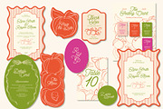 Peach summer wedding templates set, a Stationery Template by Garden in frame (Thumbnail 7 of 10)