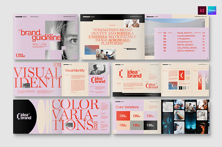 Brand Guideline Magazine Template, a Magazine Template by BrandPacks