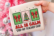 All Is Calm Said No Teacher PNG Art, a Seasonal Illustration by CrexoraLab (Thumbnail 1 of 4)