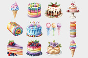 Watercolor Sweets Candy Clipart, a Seasonal Illustration by Design Market (Thumbnail 3 of 5)