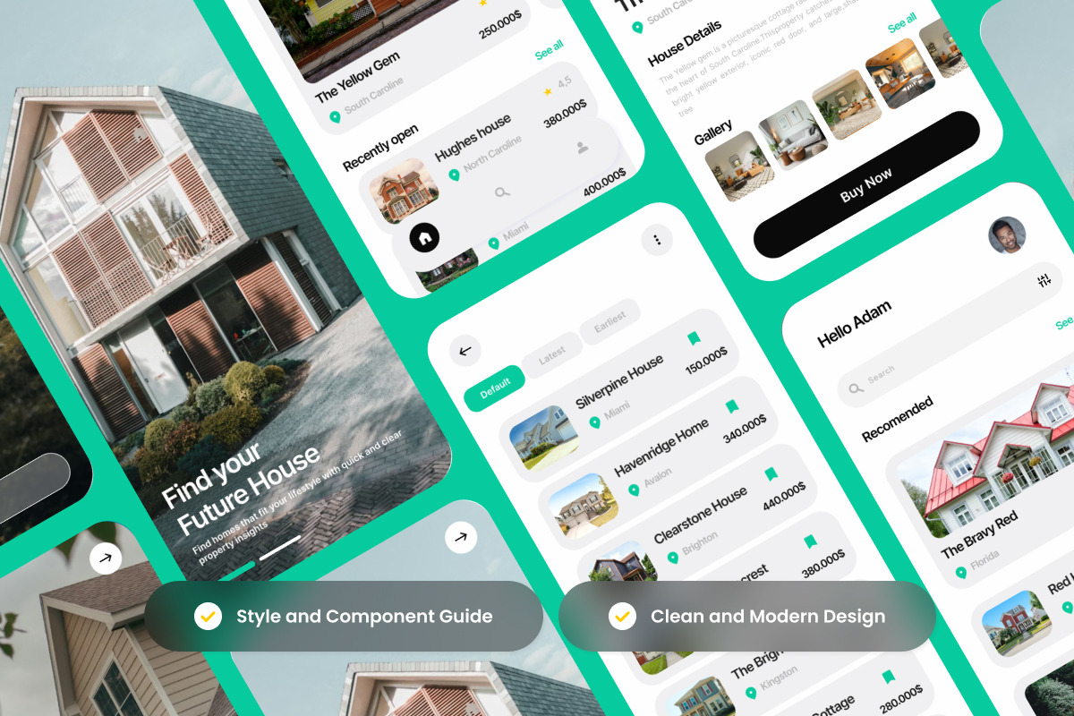 Futura - Real Estate Finder App, an App Template by productype1 (Photo 3 of 5)