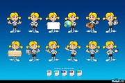 Blonde School Girl Character, an Education Illustration by DesignWolf (Thumbnail 2 of 2)