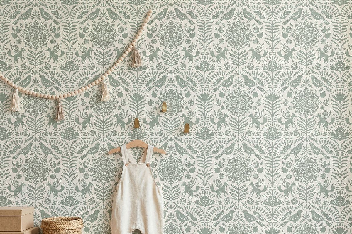 Nursery Wallpaper Mockup PSD, a Household Mockup by 1001 mockups (Photo 5 of 11)
