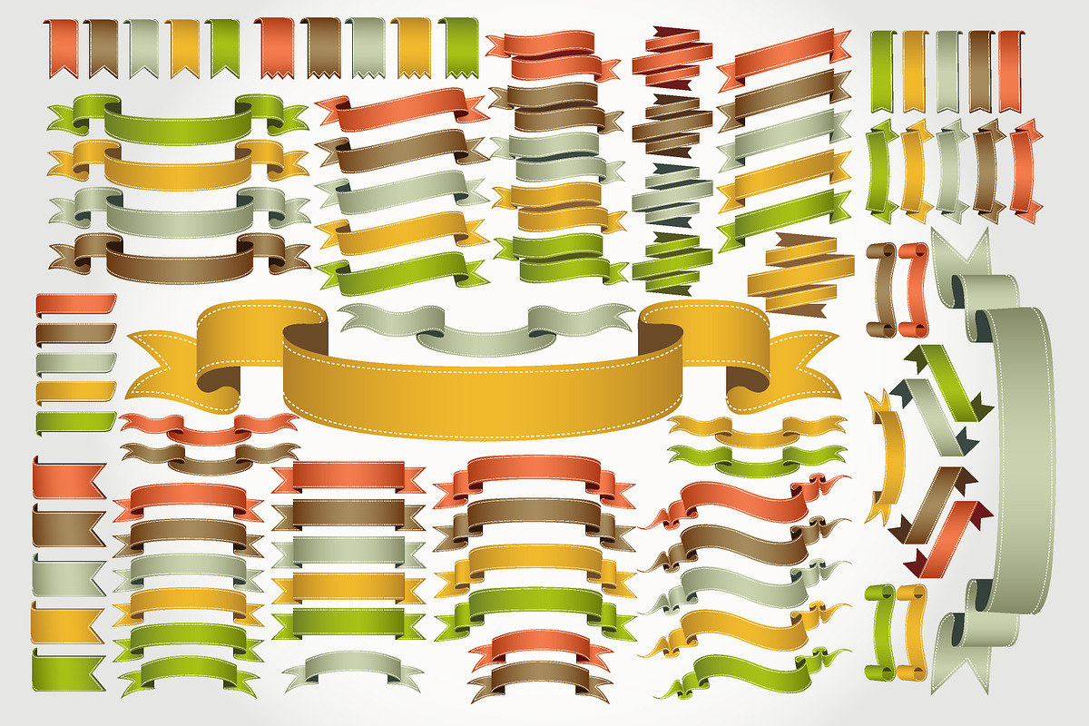 Ribbon collection, an Object Graphic by Vector Maker