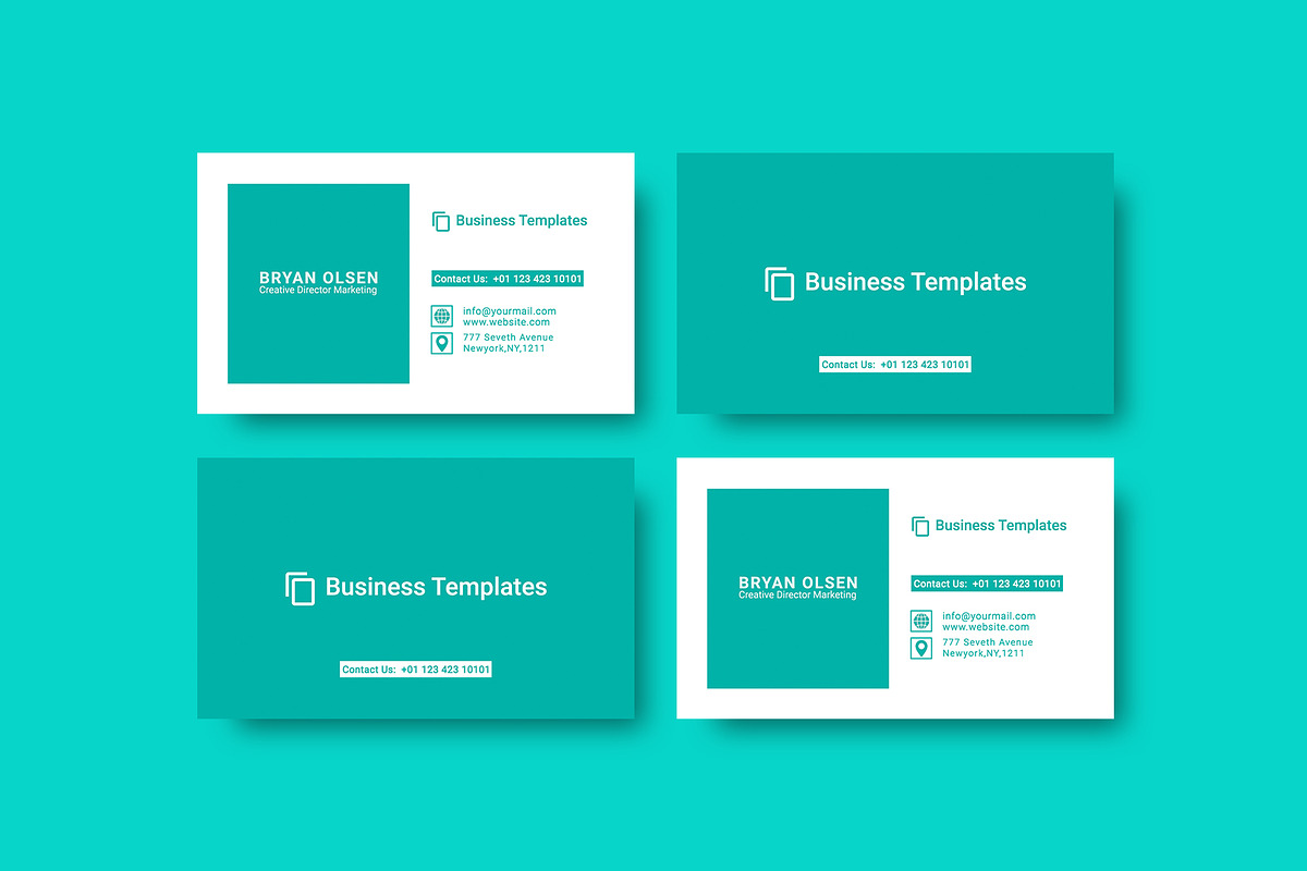 100 Business Card Template Bundle, a Business Card Template by Smashing_Studio (Photo 7 of 80)