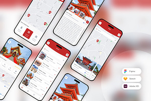 Temple Finder Mobile App UI Kit