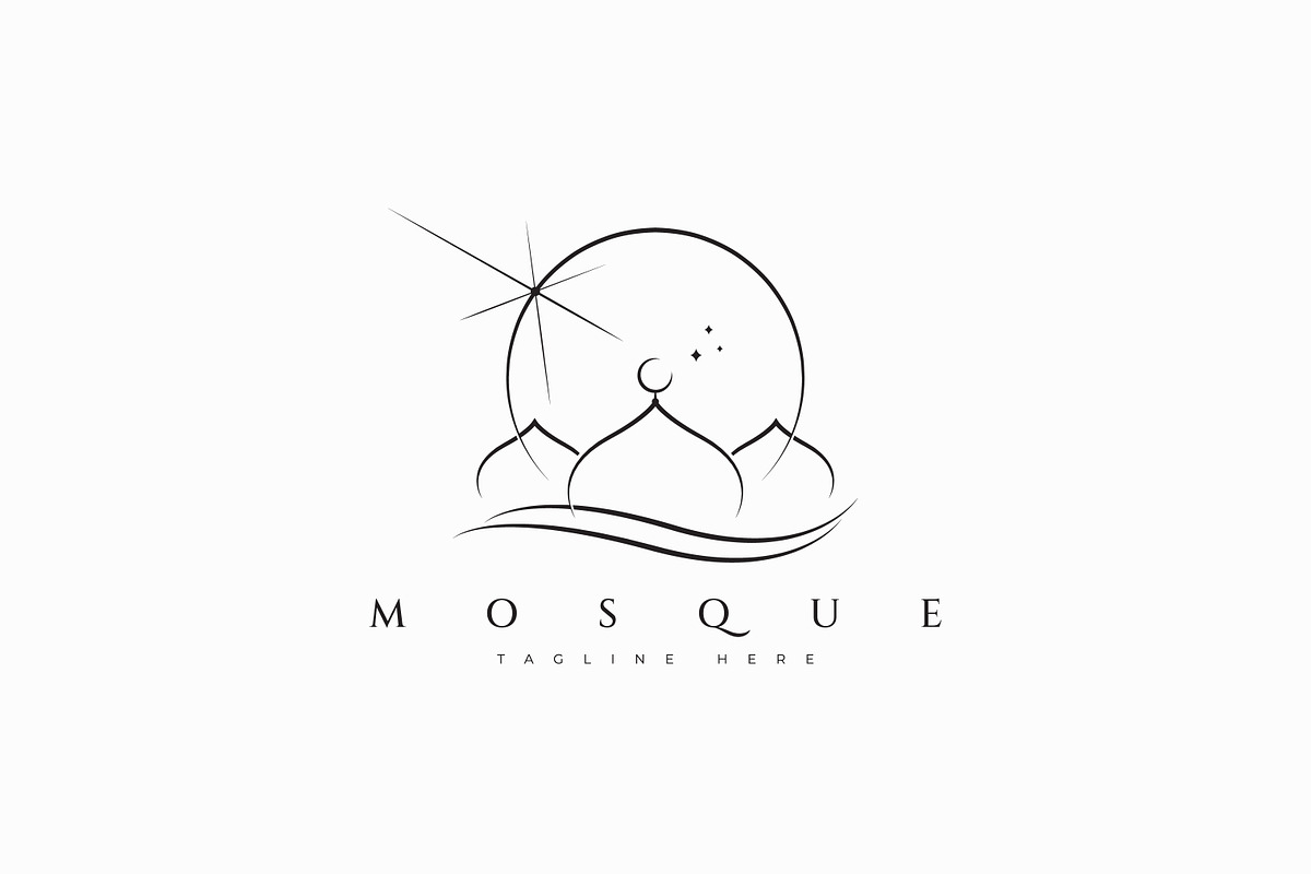Mosque Logo Holy Night Phenomenon, a Branding & Logo Template by Signatoro