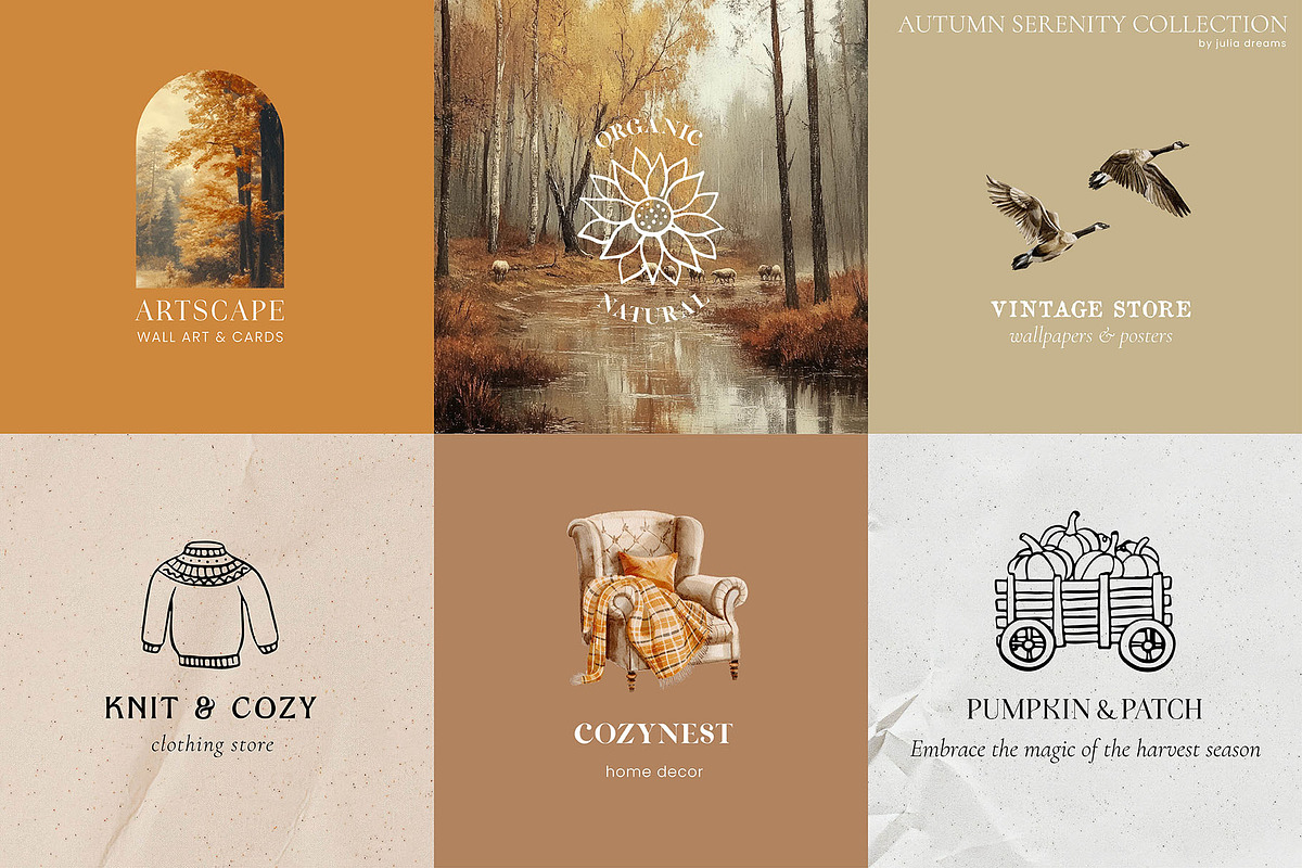 Autumn Serenity Watercolor Clipart, a Graphic by Julia Dreams (Photo 10 of 12)