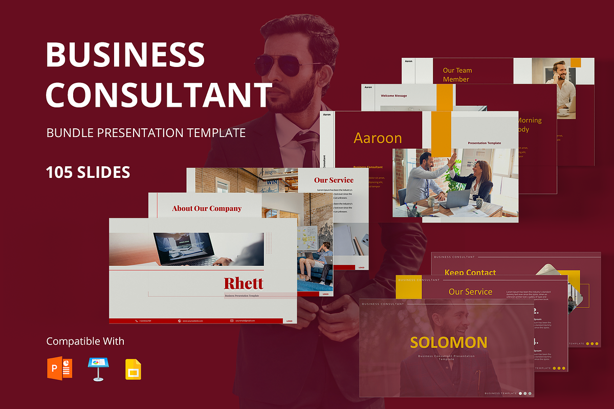 Business Consultant Presentation, a Presentation Template by deTheme (Photo 1 of 13)