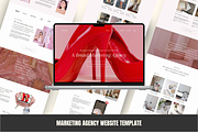 Marketing Agency Website Template, a Landing Page Template by GlamWebDesigns (Thumbnail 1 of 8)