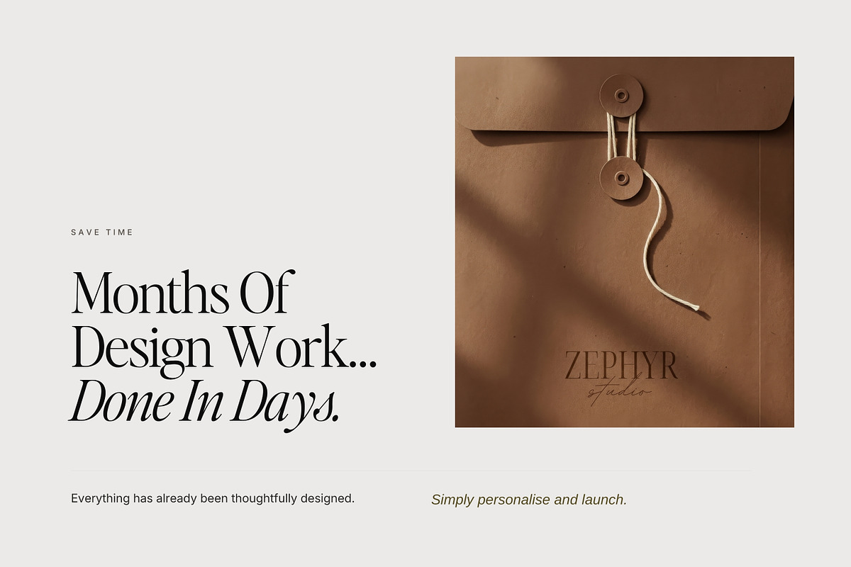 Modern Branding kit | Zephyr, a Branding & Logo Template by Adam and Grace (Photo 16 of 20)