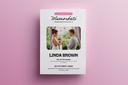 Funeral Program Template Flower, an Invitation Template by Creatiya Type (Thumbnail 4 of 5)