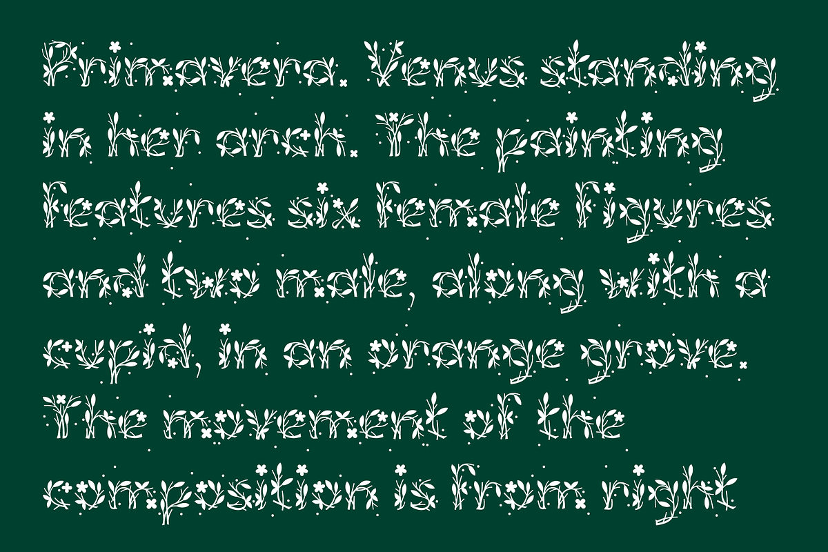 Fioritura font, a Font by Michael Rafailyk (Photo 6 of 8)