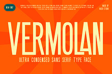 Vermolan Ultra Condensed Sans Font