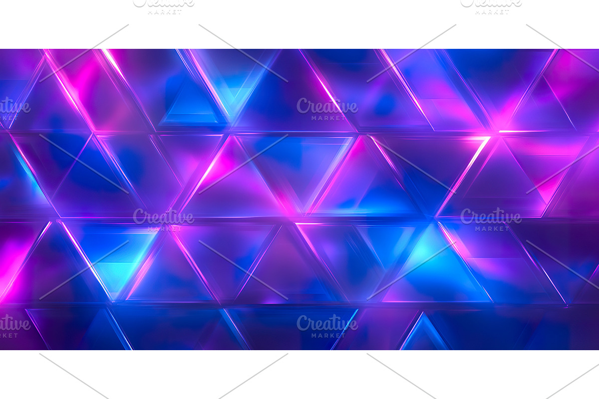 Geometric triangular pattern with, an Illustration by Lermont51