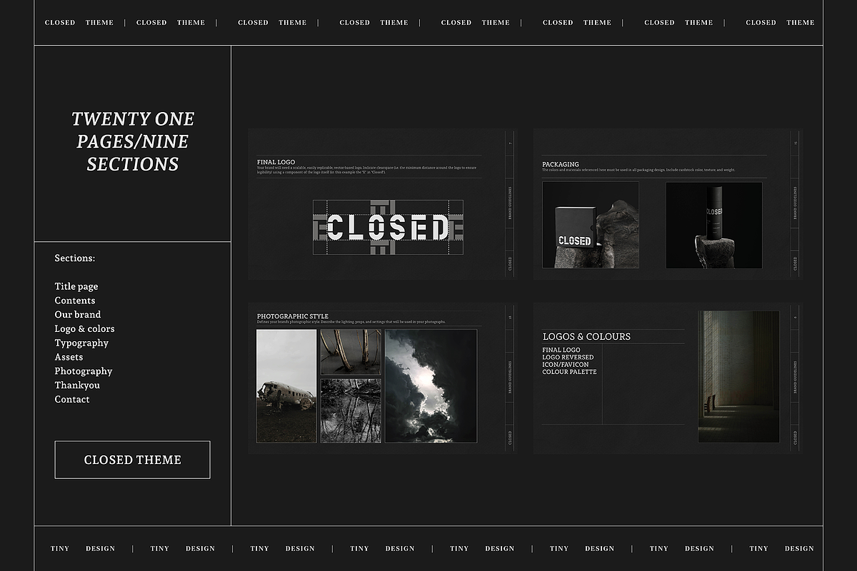 Closed Brand Guidelines Template preview 4
