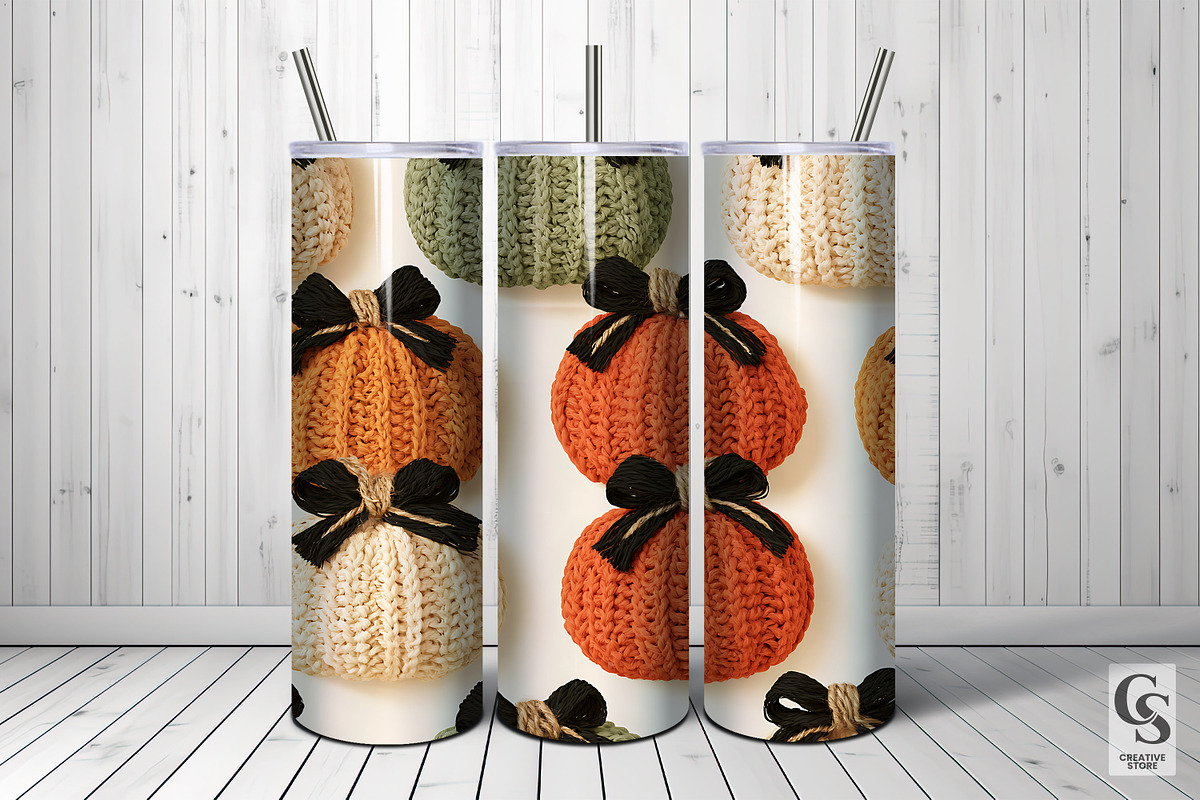 Fall Coquette Crochet Pumpkins, a Pattern Graphic by Creative Store (Photo 5 of 5)