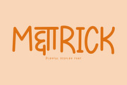 METTRICK Playful Font, a Handwritten Font by NTC Graphic (Thumbnail 1 of 7)