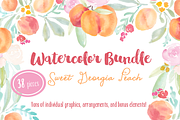 SALE! HUGE Watercolor Flower Bundle, an Illustration by Emerald & Ivy Studios (Thumbnail 8 of 23)
