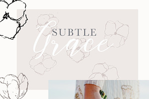 Graceful Floral Illustrations Bundle