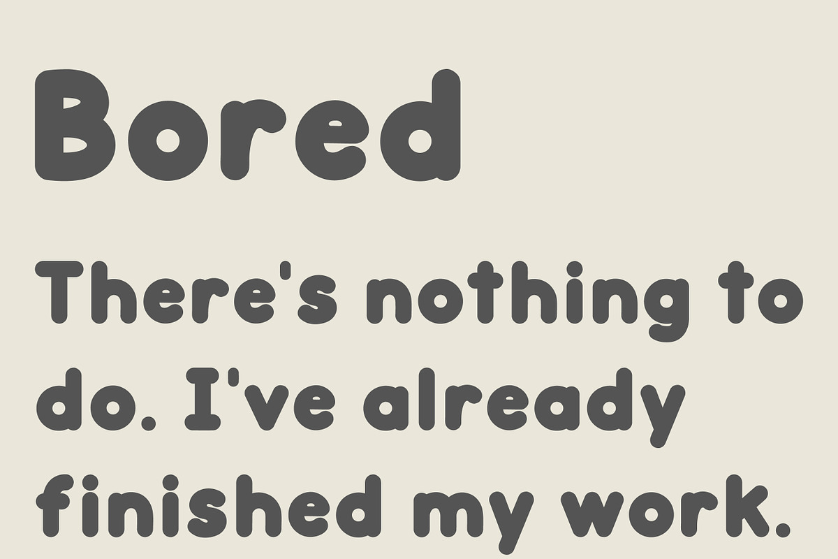Bored Font, a Handwritten Font by noonsun (Photo 3 of 5)